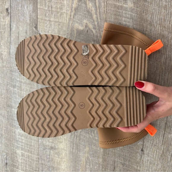 DREAM PAIRS FuzzyChic Sock-Top Platform Mid-calf Snow Boots - Picture 10 of 10